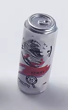Miniature Set of White Claw Hard Seltzer Cans (6) (1:12 scale)