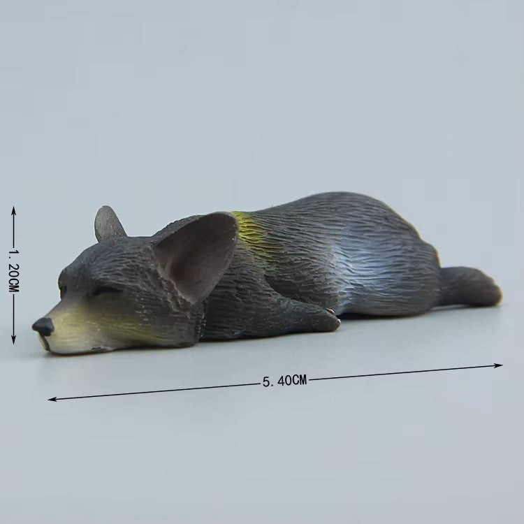 Sleeping Corgi Dogs (1:12 scale)