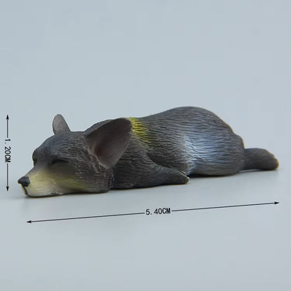 Sleeping Corgi Dogs (1:12 scale)