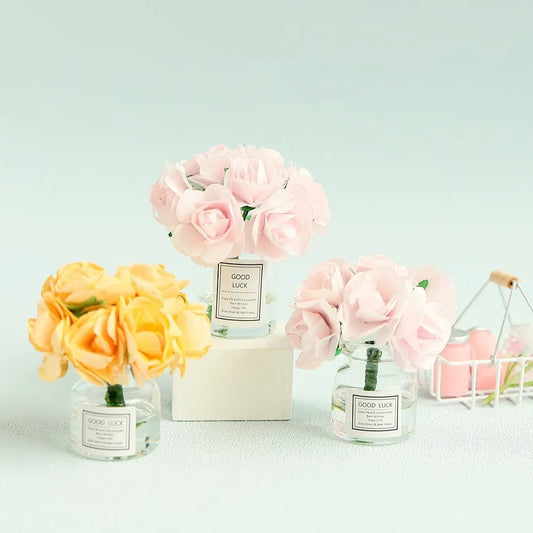 Flower Bouquet (Light Pink, Dark Pink, or Yellow Flowers) (1:12 scale)