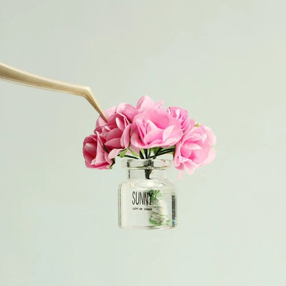 Flower Bouquet (Light Pink, Dark Pink, or Yellow Flowers) (1:12 scale)