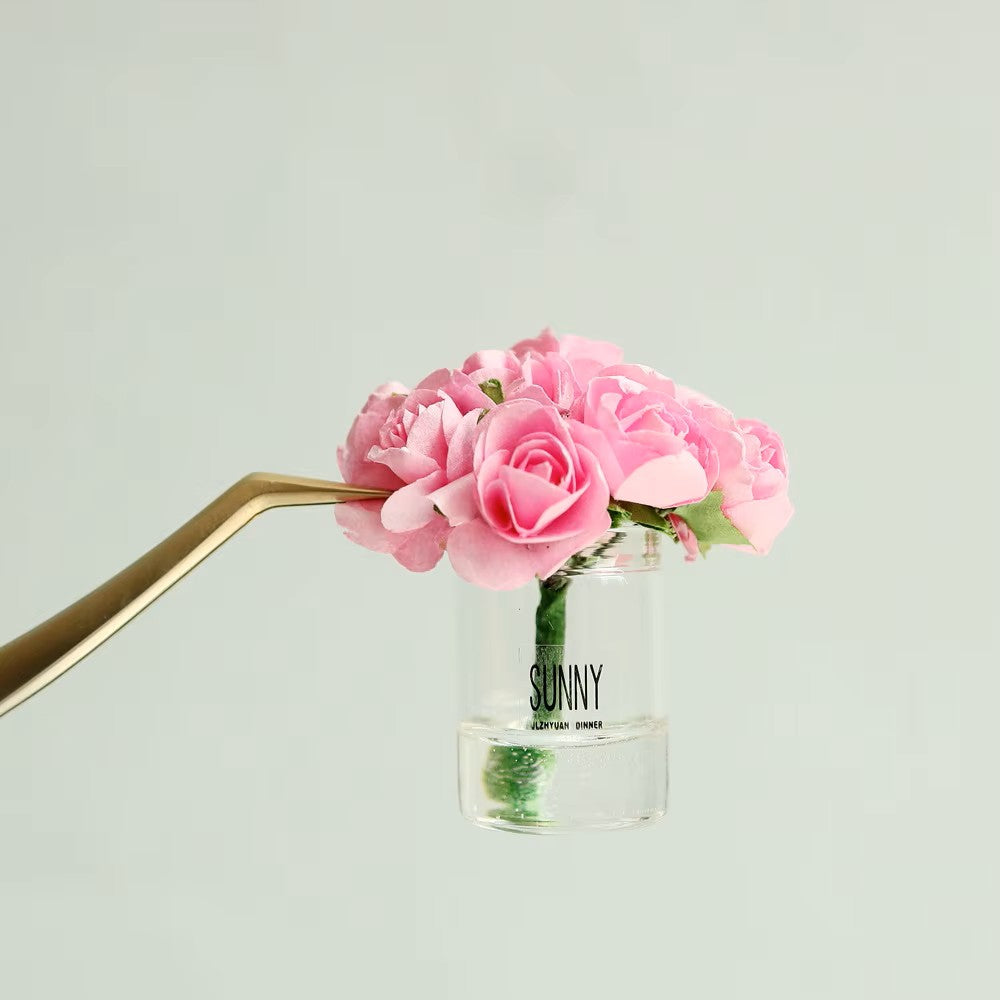 Flower Bouquet (Light Pink, Dark Pink, or Yellow Flowers) (1:12 scale)
